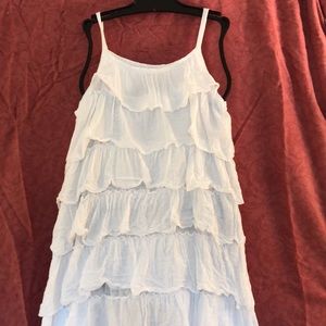 White cotton sundress, girls